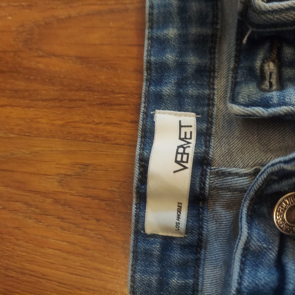 Velvet High Rise Blue Jeans Timeless Medium Wash